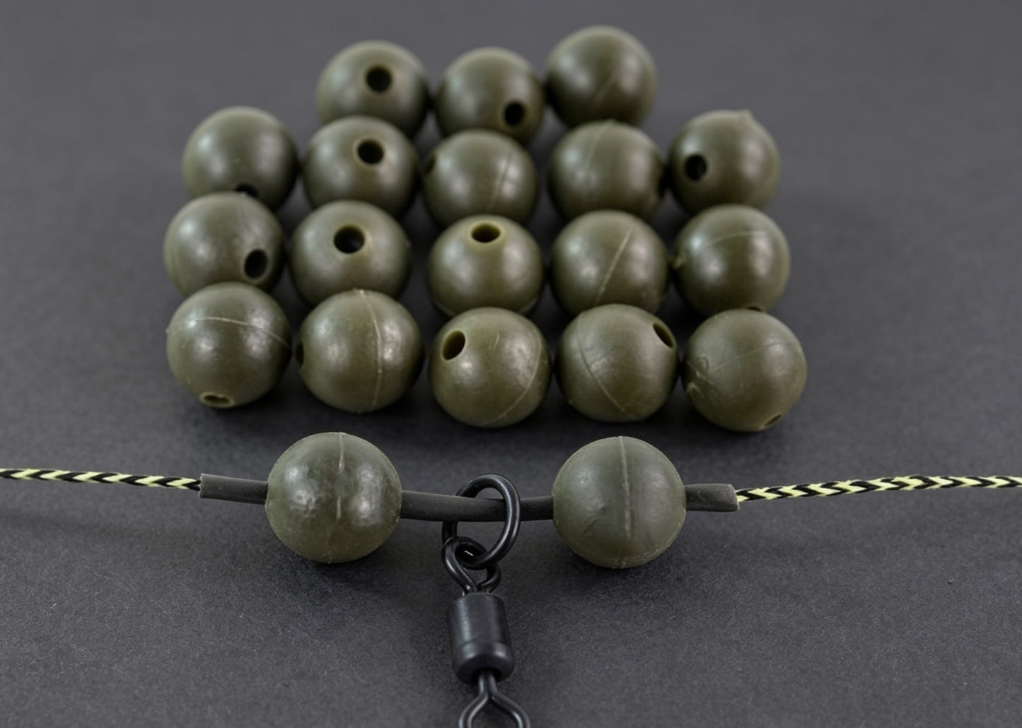 Shock Beads 8mm Green x 10