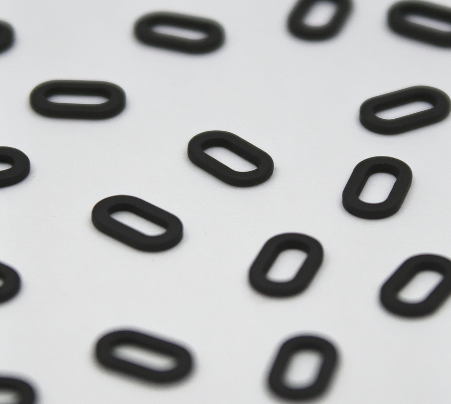 Oval Rig Ring 4.5mm 10 per pack Matt Black