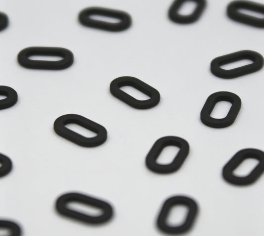 Oval Rig Ring 4.5mm 10 per pack Matt Black